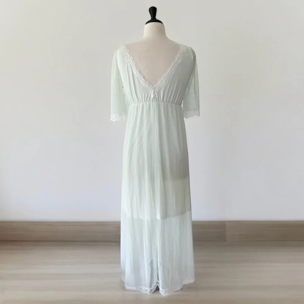 Vintage Haizi & Lan Chiffon Nightgown - Picture 3 of 6